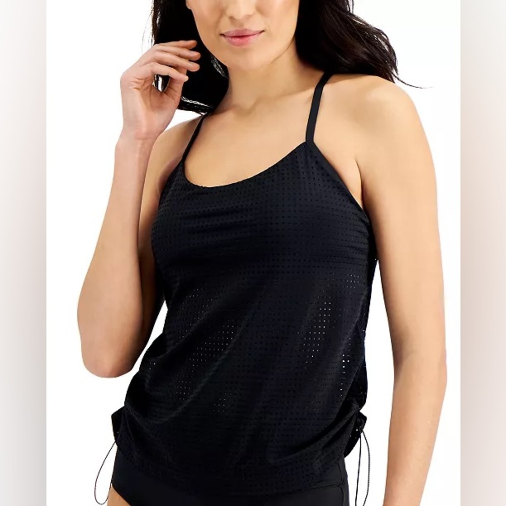 🎉3 for $15 NWT Nike Ladies Black Tankini Top Swim size L